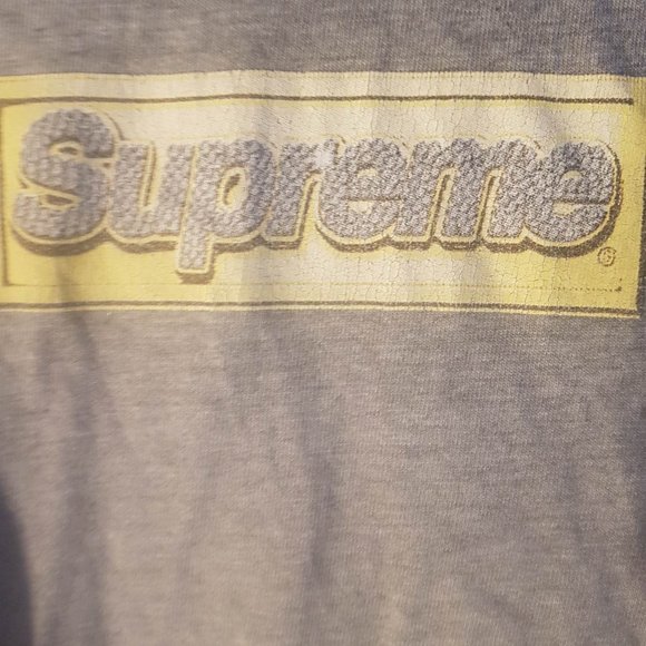 Supreme Bling Box Logo (Grey) SZ Medium - Picture 1 of 3